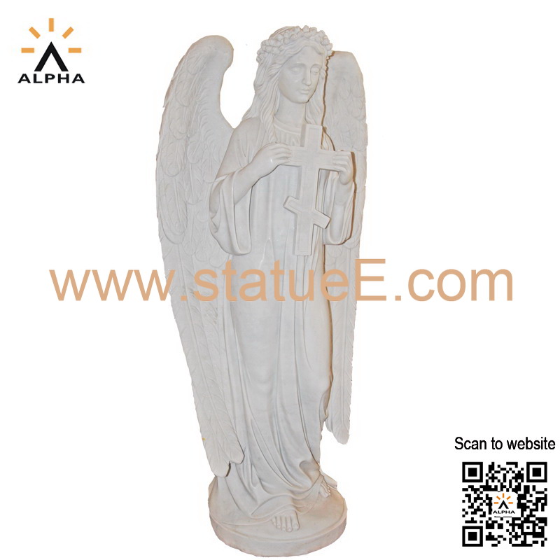 Sad angel statue
